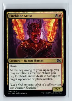Foil FIREBLADE ARTIST - MTG Magic the Gathering Card - Double Masters 2022 - Image 1