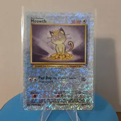 Meowth 53/110 Legendary Collection Reverse Holo WOTC Vintage Pokemon Card LP - Image 1