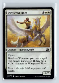 Foil WINGSTEED RIDER - MTG Magic the Gathering Card - Double Masters 2022 - Image 1
