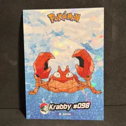 Krabby #98 - Cracked Ice Holo - Crystal Collection 2024 - Pokemon Card - Image 1
