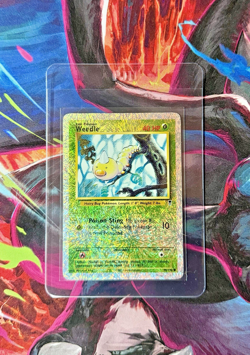 2002 Vintage Pokemon Weedle 99/110 Legendary Collection Firework Rev Holo Card - Image 1