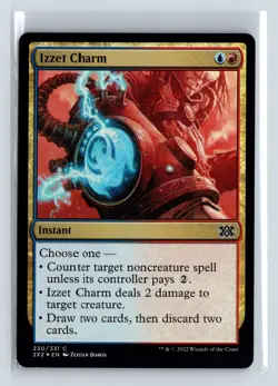 Foil IZZET CHARM - MTG Magic the Gathering Card - Double Masters 2022 - Common - Image 1