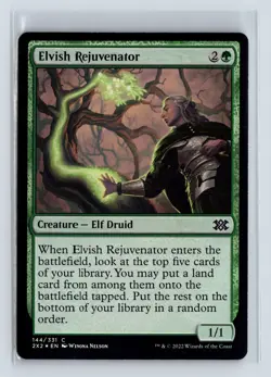 Foil ELVISH REJUVENATOR - MTG Magic the Gathering Card - Double Masters 2022 - Image 1