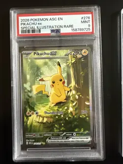 Pokemon 2026 Pikachu ex 276/217 PSA 9 SIR Holo Me: Ascended Heroes EN - Image 1