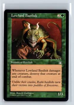 (3X) Lowland Basilisk Stronghold Common - MTG Magic the Gathering Card - Image 3