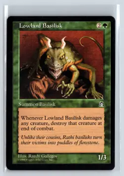 (3X) Lowland Basilisk Stronghold Common - MTG Magic the Gathering Card - Image 5