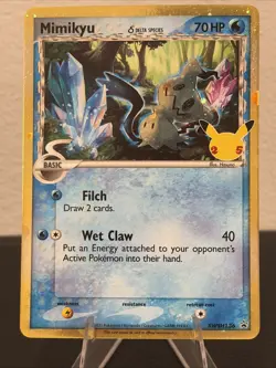 Mimikyu Sword & Shield Celebrations Promo SWSH136 Holo LP Pokemon TCG - Image 1