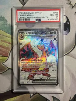 Pokemon TCG Charizard EX SVP056 Black Star Holo Promo Card PSA 10 - Image 1