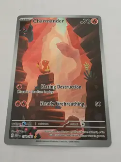 Pokemon Charmander TCG Card #168/165 Scarlet & Violet 151 Series - Image 1