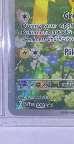 Pokemon TCG Pikachu 088 SV: Scarlet & Violet Promo Holo 70 HP ENG - Image 2