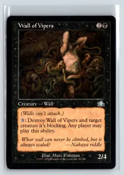 (4X) Wall of Vipers Prophecy Uncommon - MTG Magic the Gathering Card - Image 1