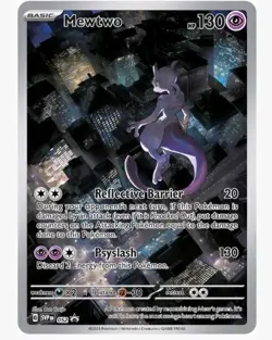 Pokemon TCG Mewtwo 052 SV Scarlet & Violet Promo Cards Holo English 2023 HP 130 - Image 1