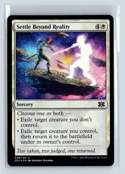 Foil SETTLE BEYOND REALITY - MTG Magic the Gathering Card - Double Masters 2022 - Image 1