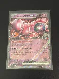 Team Rocket's Mewtwo ex SVP 216 Black Star Promo 2025 Holo Pokemon Card TCG - - Image 1