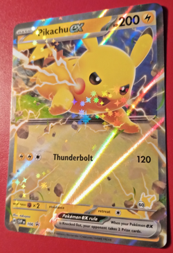 Pokemon TCG Pikachu EX Black Star Promo 106 Scarlet Violet Stamped 2024 Holo NM - Image 2