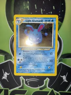 Pokemon TCG Light Azumarill Holo Card 13/105 Neo Destiny WOTC LP/NM - Image 2