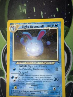 Pokemon TCG Light Azumarill Holo Card 13/105 Neo Destiny WOTC LP/NM - Image 3