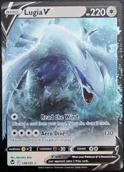 Pokemon TCG Lugia V Silver Tempest Ultra Rare Card #138/195 - Image 1