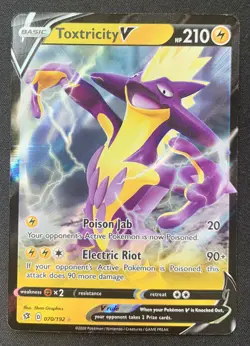 Toxtricity V 070/192 Rebel Clash Ultra Rare Holo Pokemon TCG Card NM - Image 1