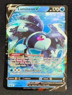 Lumineon V SWSH250 Black Star Promo Ultra Rare Holo Pokemon TCG Card NM - Image 1