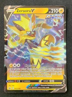 Zeraora V 053/198 Chilling Reign Ultra Rare Holo Pokemon TCG Card NM - Image 1
