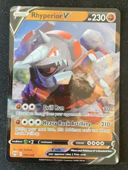Rhyperior V 095/189 Darkness Ablaze Ultra Rare Holo Pokemon TCG Card NM - Image 1