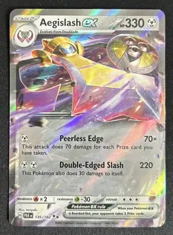 Aegislash EX 135/182 Paradox Rift Double Rare Holo Pokemon TCG Card NM - Image 1