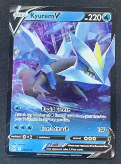 Kyurem V 048/196 Lost Origin Ultra Rare Holo Pokemon TCG Card NM - Image 1