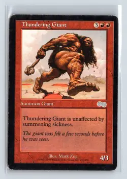 THUNDERING GIANT - MTG Magic the Gathering Card - Urza's Saga - Uncommon - Image 1