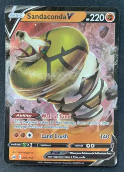 Sandaconda V 089/198 - Chilling Reign - Ultra Rare Pokemon TCG Card NM - Image 1