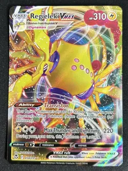 Regieleki VMAX 058/195 Silver Tempest Ultra Rare Pokemon TCG Card NM - Image 1