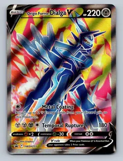 Origin Forme Dialga V SWSH255 Holo Promo Sword & Shield Pokemon TCG Card NM - Image 1