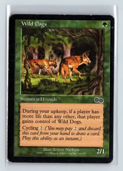 WILD DOGS - MTG Magic the Gathering Card - Urza's Saga - Common - Image 1