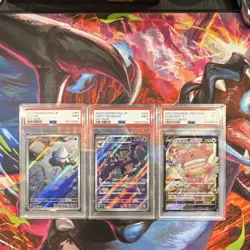 PSA 9 Japanese Pokemon TCG 3-Card Lot Snover #067 Hop's Trevenant #204 - Image 1