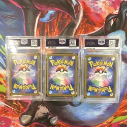 PSA 9 Japanese Pokemon TCG 3-Card Lot Snover #067 Hop's Trevenant #204 - Image 5