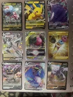 Pokemon TCG Fusion Strike 9-Card Lot V/VMAX/VSTAR Foil English Pikachu Dracovish - Image 1
