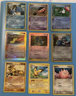 Pokemon TCG 9 Card Holo Lot Blastoise Delta Species EX Sets - Image 1