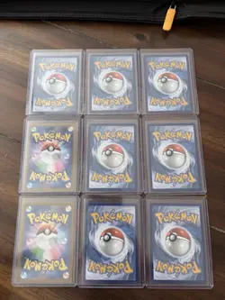 Sleeping Pokemon Page Lot Of 9 Cards All Illustrator Rare Near Mint Condition - Image 2