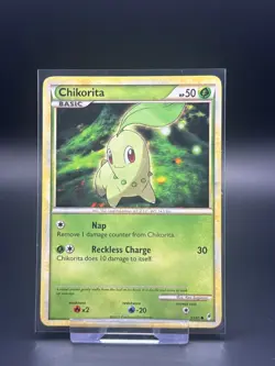 Chikorita 53/95 Call of Legends LP Pokemon Card TCG Mid Era 2011 - Image 1