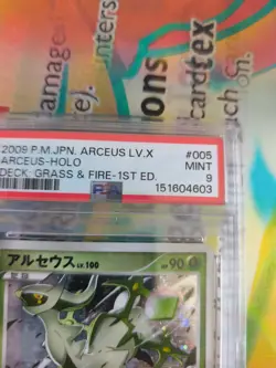 Pokemon Karte Card Arceus Lv. 100 Holo Grass Type Deck Advent Of japanese PSA 9 - Image 4