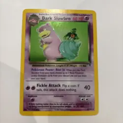 Pokemon Dark Slowbro TCG Holo Card 8/110 Legendary Collection - Image 1