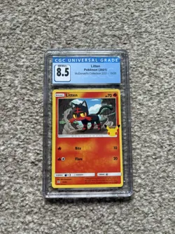 CGC 8.5 Pokemon TCG Litten 15/25 McDonald's Collection 2021 Graded Card - Image 1