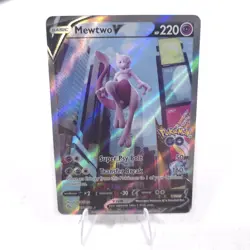 2022 Pokemon TCG Pokemon Go Mewtwo V 72/78 Alternate Full Art 072/078 - Image 1