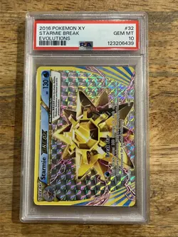 GRADED PSA 10 2016 Pokemon XY Starmie Break Evolutions #32 - Image 1