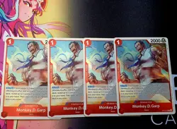 🔥 4x Monkey D. Garp OP13-016 R | One Piece TCG | English | NM Playset 🔥 - Image 1
