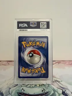 Pokemon 1999 Base Set Shadowless 1st Ed Grass Energy 099/102 EN PSA 8 - Image 2