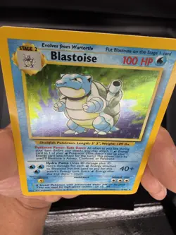 Pokemon Vintage Blastoise 2/102 Base Set Unlimited Holo Rare WOTC NM - Image 3