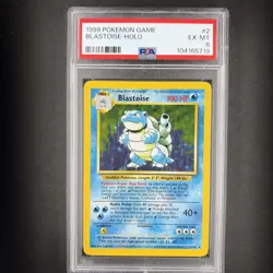 Pokemon TCG Blastoise Base Set Holo Rare 2/102 1999 PSA 6 - Image 1