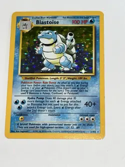 Pokemon TCG Blastoise Base Set Holo Rare 2/102 1999 WOTC 100 HP Stage 2 - Image 1