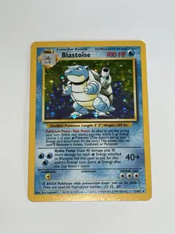 Pokemon TCG Blastoise Base Set Holo Rare 2/102 1999 WOTC 100 HP Stage 2 - Image 2